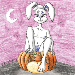 4_toes anthro ballpoint blue_clothing blue_eyes blue_nipples blue_nose blue_underwear clothing duo feet femboy food foot_fetish foot_lick for_a_head front_view fruit holidays licking looking_at_another looking_at_partner looking_down looking_down_at_partner looking_up looking_up_at_partner male moon navel night nipples outside plant pumpkin pumpkin_head simple_background sitting sitting_on_head smile toes tongue tongue_out toony underwear white_body wide_hips winking_at_partner oeuvrebunny halloween lagomorph leporid mammal object_head rabbit 1:1 2026 better_version_at_paywall colored_pencil_(artwork) hi_res traditional_media_(artwork)