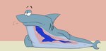 anus blue_body blue_scales breath duo feral fin gills internal oral_vore scales semi-anthro simple_background soft_vore tail vore x-ray_view da~blueguy kenny_the_shark_(series) kenny_(kenny_the_shark) fish humanoid marine shark hi_res