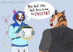 anthro bet bodily_fluids challenge_bet confidence confident cum genital_fluids male male/male solo lewd_catto epic_games fortnite nyanja_(fortnite) oscar_(fortnite) felid feline mammal pantherine hi_res