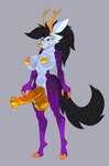 2_horns animal_genitalia animal_penis anthro antlers areola balls big_balls big_breasts big_penis biped black_hair black_tail blue_eyes breasts cheek_tuft claws cloven_hooves cosmic_hair cosmic_tail equine_genitalia equine_penis erection ethereal_hair facial_tuft flared_penis fluffy fluffy_tail genitals gynomorph hair heterochromia hooves horn intersex long_hair medial_ring multicolored_body navel nipples nude penis purple_body simple_background solo standing tail translucent translucent_body tuft two_tone_body unguligrade white_body yellow_areola yellow_nipples yellow_nose jrvanesbroek canid canine canis deer fish goo_creature hybrid mammal marine shark wolf 2025 hi_res