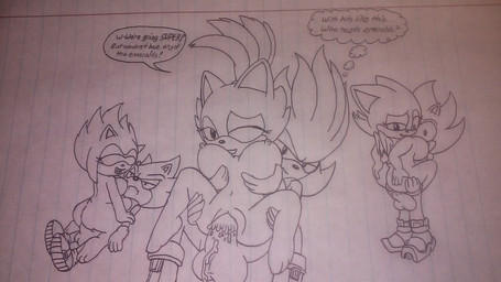 amy_rose anthro balls blaze_the_cat breasts cowgirl_position dialogue duo english_text female huge_balls humor lined_paper male male/female multiple_scenes on_top penetration penis pun rouge_the_bat sega sex shadow_the_hedgehog silver_the_hedgehog sonic_(series) sonic_the_hedgehog straddling text vaginal vaginal_penetration
Rating: Explicit
Score: -1
User: Pillowman
Date: December 20, 2014 amy_rose anthro balls blaze_the_cat breasts cowgirl_position dialogue duo english_text female huge_balls humor lined_paper male male/female multiple_scenes on_top penetration penis pun rouge_the_bat sega sex shadow_the_hedgehog silver_the_hedgehog sonic_(series) sonic_the_hedgehog straddling text vaginal vaginal_penetration
Rating: Explicit
Score: -1
User: Pillowman
Date: December 20, 2014