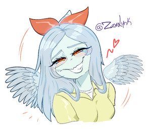 amber_eyes anthro blush bodily_fluids bow_(feature) clothing crying dress eyelashes feathered_wings feathers female grey_body grey_hair grey_scales hair heart_symbol long_hair looking_at_viewer scales simple_background smile snout solo tears tears_of_joy teeth text white_background wings zexlynk cavemanon_studios goodbye_volcano_high ko_op_(game_developer) snoot_game fang_(gvh) prehistoric_species pterosaur reptile scalie 2023 artist_name digital_drawing_(artwork) digital_media_(artwork) signature