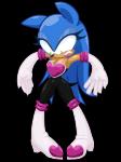 anthro breasts cleavage clothed clothing cosplay crossgender female gloves green_eyes handwear lips mtf_crossgender solo frostlock sega sonic_the_hedgehog_(series) sonic_the_hedgehog eulipotyphlan hedgehog mammal 3:4 alpha_channel