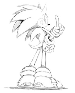 anthro biped clothing footwear gesture gloves grin hair hand_gesture hand_on_hip handwear looking_at_viewer looking_back male male_anthro pointing pointing_up rear_view shoes smile solo spiky_hair standing sssonic2 sega sonic_the_hedgehog_(series) sonic_the_hedgehog eulipotyphlan european_hedgehog hedgehog mammal 2018 absurd_res black_and_white digital_media_(artwork) hatching_(art) hi_res monochrome shaded sketch