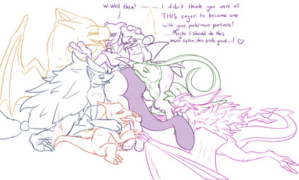 admiration admiring adoration after_transformation anthro arm_on_shoulder big_tail body_lick crouching face_lick feet feral fire flaming_tail fluffy foot_fetish foot_grab foot_lick foot_play fur hand_holding holding_head holding_paws human_to_anthro human_to_feral kissing leg_lick licking lying male on_back on_front paws species_transformation tail thick_tail thigh_lick tongue tongue_out transformation winged_arms wings worship conditional_dnp samagthrav2 nintendo pokemon charizard charmeleon garchomp generation_1_pokemon generation_3_pokemon generation_4_pokemon generation_5_pokemon generation_6_pokemon grovyle legendary_pokemon mewtwo noivern pokemon_(species) zoroark absurd_res hi_res