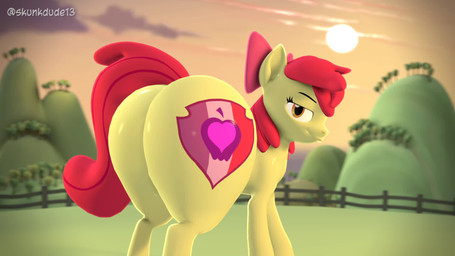 aged_up big_butt butt cutie_mark female feral huge_butt outside shaking_butt solo sound_effects tail thick_thighs skunkdude13 friendship_is_magic hasbro my_little_pony apple_bloom_(mlp) earth_pony equid equine horse mammal pony 16:9 3d_(artwork) 3d_animation animated digital_media_(artwork) hi_res high_framerate short_playtime sound source_filmmaker_(artwork) video widescreen