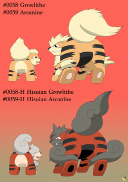 ambiguous_feral ambiguous_gender butt feral fur gradient_background group logo looking_at_viewer looking_back looking_back_at_viewer orange_body orange_fur simple_background text tongue tongue_out pichu90 nintendo pokemon arcanine generation_1_pokemon generation_8_pokemon growlithe hisuian_arcanine hisuian_form hisuian_growlithe pokemon_(species) regional_form_(pokemon) absurd_res artist_logo english_text hi_res