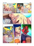 2022 3:4 absurd_res anthro anthrofied base_three_layout beverage big_muscles blockage_(layout) blurred_background bryan_(zourik) building clothed clothing coffee comic container cup day dialogue dress_shirt duo dylan_(zourik) english_text eyebrows frown fur generation_1_pokemon generation_7_pokemon hair hi_res horizontal_blockage incineroar legendary_pokemon male motion_lines multiple_scenes muscular muscular_anthro muscular_male narrowed_eyes nintendo open_mouth open_smile outside persian_(pokemon) plant pokemon pokemon_(species) seven_frame_image shirt sitting sky smile standing steam teeth text thinking thoughtful_expression three_row_layout tongue topwear torracat tree tuft walking whiskers zack_(zourik) zeraora zourik