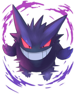 ambiguous_gender feral purple_body simple_background smile solo teeth tessy nintendo pokemon generation_1_pokemon gengar ghost pokemon_(species) spirit 2019 hi_res