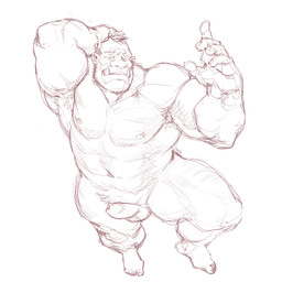 5_fingers 5_toes abs armpit_hair average_penis balls biceps big_muscles body_hair feet fingers flaccid foreskin front_view genitals hair half-closed_eyes hand_on_head humanoid_feet humanoid_genitalia humanoid_hands humanoid_penis looking_at_viewer male muscular muscular_humanoid muscular_male narrowed_eyes navel nipples not_furry nude pecs penis plantigrade pose pubes realistic_penis_size simple_background solo toes tusks unretracted_foreskin white_background captaingerbear humanoid orc 1:1 2016 black_and_white digital_drawing_(artwork) digital_media_(artwork) hi_res monochrome pinup signature sketch