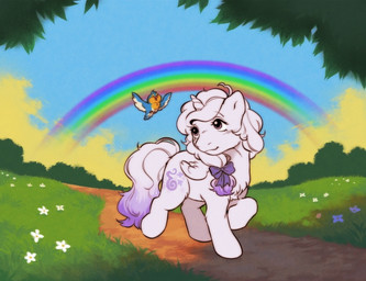 3_toes ambiguous_feral ambiguous_gender beak blue_body blue_feathers blue_sky blue_tail chest_tuft closed_smile cloud cutie_mark day duo eyebrow_through_hair eyebrows fake_screencap feathered_wings feathers feet female female_feral feral flower folded_wings fur grass hair horn larger_female larger_feral long_mane mane mouth_closed multicolored_mane open_mouth open_smile orange_beak path plant purple_bow purple_mane purple_tail quadruped shrub size_difference sky slim smaller_ambiguous smaller_feral smile smiling_at_another tail tail_feathers toes translucent translucent_hair tree tuft two_tone_mane two_tone_tail unicorn_horn white_body white_flower white_fur white_horn white_mane white_tail white_wings wings yellow_body yellow_clouds yellow_feathers cabysoft hasbro my_little_pony mythology fan_character snowfell avian bird equid equine mammal mythological_creature mythological_equine winged_unicorn 2022 colored digital_drawing_(artwork) digital_media_(artwork) english_description hi_res shaded
