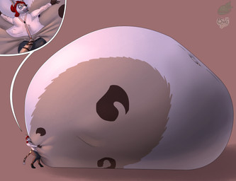 5_fingers anthro belly belly_grab belt big_belly black_nose bottomwear brown_body brown_fur clothed clothing dipstick_tail eyewear fingers footwear fur glasses green_eyes hair huge_belly hyper hyper_belly looking_at_viewer male markings multicolored_body multicolored_fur multiple_prey navel open_mouth pants pink_tongue red_hair sharp_teeth shirt shoes solo suspenders tail tail_markings teeth tongue topwear vore wearing_glasses warlus felid feline mammal hi_res shaded