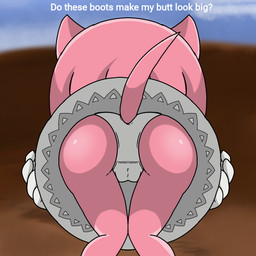 anthro butt cheeky_panties clothed clothing female genitals panties panties_down partially_clothed presenting presenting_hindquarters presenting_panties presenting_underwear solo speech_bubble text underwear underwear_down upskirt vulva white_clothing white_panties white_underwear spanky15 sega sonic_the_hedgehog_(comics) sonic_the_hedgehog_(series) amy_rose eulipotyphlan hedgehog mammal 1:1 hi_res