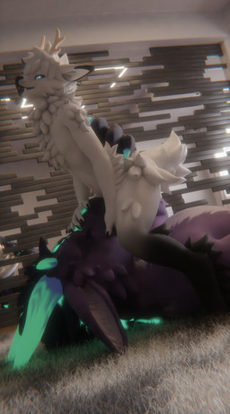 anthro anthro_on_anthro anthro_penetrated anthro_penetrating anthro_penetrating_anthro antlers balls bodily_fluids carpet claws cum cum_inside duo erection eyes_closed face_fucking fangs fellatio fur genital_fluids genitals hair holding_head horn indoor_nudity inside irrumatio lying male male/male male_penetrated male_penetrating male_penetrating_male mirror nude on_back open_mouth oral oral_penetration penetration penile penis penis_in_mouth sex short_tail simple_background size_difference smile spots standing striped_body striped_fur stripes tail teeth tongue white_body white_fur hjortar mythology tappa_(hjortar) deer dragon mammal moonfang mythological_creature mythological_scalie scalie waggan 3d_(artwork) absurd_res digital_media_(artwork) hi_res huge_filesize
