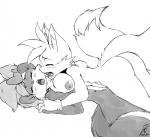 anthro blush breasts duo female male male/female nipples open_mouth sex simple_background teeth tongue white_background byondrage sega sonic_the_hedgehog_(series) sonic_x tiny_toon_adventures warner_brothers fifi_la_fume miles_prower canid canine fox mammal mephitid skunk 2015 greyscale hi_res monochrome signature sketch