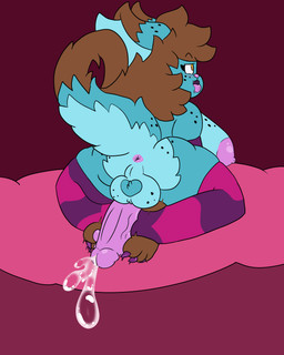 anthro anus balls bodily_fluids breasts butt chibi cum cumshot ejaculation erection genital_fluids genitals gynomorph intersex nipples penis solo chibitay chibi_(chibitay) fan_character domestic_cat felid feline felis mammal translynx 4:5 absurd_res hi_res