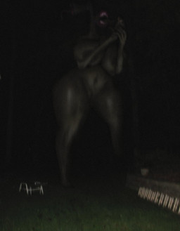 ambiguous_gender areola big_areola big_breasts big_mouth_(anatomy) biped black_areola black_body black_breasts black_skin breasts dark dark_areola dark_body dark_skin duo female fingers for_a_head glistening glistening_body glistening_legs glistening_skin glistening_thighs grass gums holding_another huge_areola huge_breasts macro navel night not_furry nude nude_female nude_humanoid open_mouth outside plant standing teeth thick_thighs three-quarter_view guhg_kemonowo siren_head eldritch_abomination human humanoid mammal monster monstrous_humanoid object_head 2025 digital_media_(artwork) hi_res photography_(artwork)