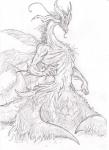 claws crystal heart_symbol male simple_background solo tail white_background wings skutchi dark_souls fromsoftware mythology seath_the_scaleless dragon elemental_creature mineral_fauna mythological_creature mythological_scalie scalie graphite_(artwork) hi_res monochrome sketch traditional_media_(artwork)