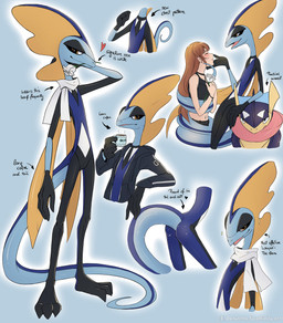 anthro butt female female_human flower flower_in_mouth group heart_symbol male male/female nude plant rose_(flower) rose_in_mouth simple_background skinny skinny_anthro skinny_male text trio donutella nintendo pokemon flash_(donutella) jasmin_(donutella) rene_(donutella) generation_6_pokemon generation_8_pokemon greninja human inteleon mammal pokemon_(species) absurd_res english_text hi_res