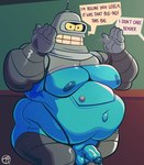 machine male not_furry nude obese obese_male overweight overweight_male solo text trashtoonz comedy_central futurama bender_bending_rodríguez robot colored digital_media_(artwork) hi_res signature