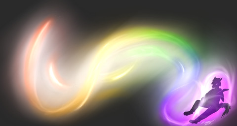 clothing electric_guitar guitar hat headgear headwear musical_instrument playing_music plucked_string_instrument rainbow sitting solo string_instrument hybrid-no.1 hybrid_(character) canid canine mammal hi_res wallpaper