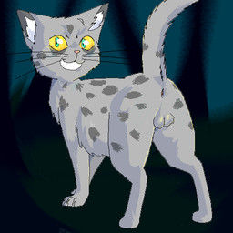 anus balls blurred_background butt feral fur furry_balls genitals grey_body grey_fur male presenting presenting_anus presenting_balls presenting_hindquarters quadruped solo spots warriorsxfan unknown_artist warriors_(book_series) ashfur_(thunderclan) domestic_cat felid feline felis mammal 1:1 aliasing cel_shading digital_drawing_(artwork) digital_media_(artwork) low_res shaded