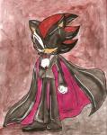 anthro cape clothed clothing flower fully_clothed male mask plant solo sadic-shadow phantom_of_the_opera sega sonic_the_hedgehog_(series) shadow_the_hedgehog eulipotyphlan hedgehog mammal 2009 traditional_media_(artwork)