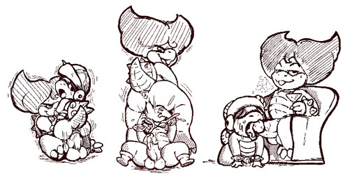 all_fours anal anal_penetration anthro anus backsack balls barefoot bodily_fluids cum cum_from_mouth cum_in_mouth cum_inside cum_splatter dominant dominant_male dripping duo erection feet fellatio from_front_position genital_fluids genitals glass humanoid_genitalia humanoid_penis male male/male male_penetrated male_penetrating male_penetrating_male mastery_position nude oral oral_penetration orgasm penetration penile penis precum questionable_consent raised_tail rear_view rough_sex sex shell simple_background sitting straddling tail white_background daftpatriot mario_bros nintendo koopaling ludwig_von_koopa hammer_bro koopa scalie aliasing black_and_white digital_drawing_(artwork) digital_media_(artwork) monochrome multiple_images