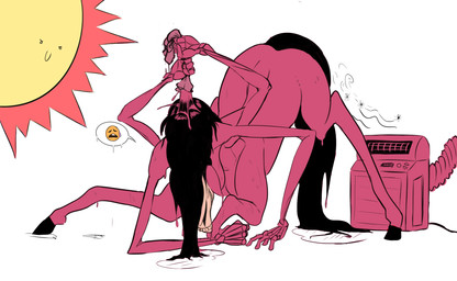 4_arms ass_up bent_over black_hair bodily_fluids bone breasts butt emoji female fur hair heat_(temperature) hooves long_hair multi_arm multi_limb red_lighting simple_background skull solo speech_bubble sun sweat white_background spaboofy european_mythology greek_mythology mythology lucid_dream_(character) centaur equid equid_taur humanoid_taur mammal mammal_taur taur 2018 hi_res sketch unfinished
