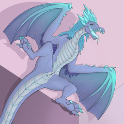 anus blue_eyes blue_hair claws female female_feral feral genitals hair horn ice purple_body purple_skin scales tongue vulva wings conoreika dota mythology valve auroth_the_winter_wyvern winter_wyvern dragon elemental_creature elemental_dragon ice_dragon mythological_creature mythological_scalie scalie 1:1 absurd_res hi_res