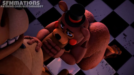 3_toes 4_fingers anal anal_penetration anthro anthro_on_anthro anthro_penetrated anthro_penetrating anthro_penetrating_anthro areola arm_pull backsack ball_size_difference balls belly big_balls big_belly big_butt big_moobs big_penis black_bow_tie black_clothing black_hat black_headwear black_nose blue_eyes bodily_fluids bouncing_balls bouncing_penis bow_tie brown_areola brown_balls brown_body brown_ears brown_glans brown_inner_ear brown_nipples brown_penis brown_skin butt checkered checkered_floor clothing detailed_background dialogue dirty_talk erection eyes_closed feet fellatio fingers first_person_view from_behind_position genital_fluids genitals glans green_eyes hand_on_belly hand_on_hip hand_on_penis hat headgear headwear huge_butt huge_penis humanoid_genitalia humanoid_penis kneeling kneeling_oral_position looking_at_another looking_pleasured machine male male_pov moan moobs multicolored_body multicolored_penis multicolored_skin multiple_angles navel nipple_dip nipples nude oral oral_penetration overweight overweight_anthro overweight_male penetrating_pov penetration penile penile_penetration penis penis_size_difference prison_guard_position profanity puffy_areola red_cheeks sex stand_and_carry_position standing standing_sex teeth text thick_thighs toes two_tone_body two_tone_penis two_tone_skin whisker_spots wide_hips sfmmations sound_warning bearnard_nsfw_(va) koreyvee_(modeler) lewddevbitches_(va) pornsfx_(sound) spacebaron_(modeler) five_nights_at_freddy's five_nights_at_freddy's_2 scottgames toy_freddy_(fnaf) withered_freddy_(fnaf) animatronic bear hybrid mammal robot ursine 16:9 2026 3d_(artwork) 3d_animation animated artist_name colored detailed digital_media_(artwork) english_text huge_filesize long_playtime shaded signature sound source_filmmaker_(artwork) url video voice_acted widescreen