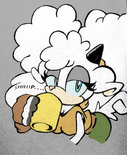 anthro blue_eyes breasts cleavage clothed clothing coffee_mug drinking female horn looking_at_viewer solo cosmicseternity idw_publishing sega sonic_the_hedgehog_(comics) sonic_the_hedgehog_(idw) sonic_the_hedgehog_(series) lanolin_the_sheep_(sonic) bovid caprine mammal sheep