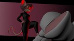 anthro clothed clothing duo female male smile smirk stomping joelsfm animaniacs animaniacs_(2020) pinky_and_the_brain warfare_machine warner_brothers julia_brain the_brain warfare_julia mammal rodent 16:9 3d_(artwork) digital_media_(artwork) hi_res source_filmmaker_(artwork) widescreen