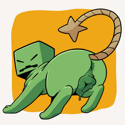 animal_genitalia animal_vulva anus bodily_fluids butt canine_genitalia canine_vulva digitigrade eyes_always_closed eyes_closed female feral feralized fuse genital_fluids genitals green_body looking_at_viewer looking_back presenting presenting_anus presenting_hindquarters presenting_vulva quadruped rear_view solo squish three-quarter_view vaginal_fluids vulva konen microsoft minecraft mojang xbox_game_studios creeper_(minecraft) 1:1 shaded