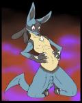 3_fingers backlash91 black_fur blue_fur blush breasts canine claws female flat_chested fur kneeling long_ears looking_down lucario mammal navel nintendo open_mouth pink_nipples pokémon pregnant pussy red_eyes small_breasts small_nipples solo spikes teeth toe_claws video_games
Rating: Explicit
Score: 2
User: Finchmaster
Date: March 08, 2014