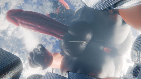 aircraft airplane anthro anus balls big_balls big_penis bite biting_lip biting_own_lip bodily_fluids butt city contrail day erection genital_fluids genitals giga hair huge_balls huge_penis humanoid_genitalia humanoid_penis looking_at_viewer looking_down looking_down_at_viewer low-angle_view macro male nude outside penis self_bite smile solo vehicle worm's-eye_view freschrenders legacy_(freschrenders) felid feline lynx mammal 16:9 2025 3d_(artwork) blender_(artwork) digital_media_(artwork) hi_res widescreen