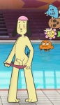 anthro balls barefoot blush clothing erection feet flower foreskin genitals group humanoid_genitalia humanoid_penis male on_model partially_retracted_foreskin penis plant speedo swimming_pool swimwear water young pkaocko cartoon_network the_amazing_world_of_gumball darwin_watterson gumball_watterson leslie_(tawog) penny_fitzgerald the_dog_(tawog) canid canine canis domestic_cat domestic_dog felid feline felis fish mammal marine