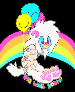 alternative_fashion ambiguous_gender anthro balloon blue_sclera bodily_fluids bound chibi crying glamfur inflatable rainbow restraints scene_(fashion) scene_haircut solo sparklefur straitjacket superflat tears fr34kpet wynter_(fr34kpet) canid canine canis domestic_dog mammal colorful_theme digital_drawing_(artwork) digital_media_(artwork) hi_res