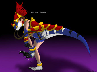 bridle claws clothing feral footwear gradient_background hair harness legwear male mount reins saddle scales simple_background socks solo tail tailbutt text torn_clothing transformation skippyroo_(artist) dinosaur dromaeosaurid human mammal prehistoric_species reptile scalie theropod velociraptor 4:3