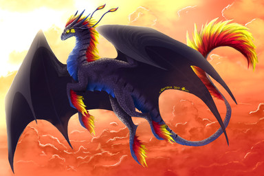 ambiguous_gender day detailed_scales feathered_wings feathers feral flying nude outside scales solo sun tail wings yellow_eyes neytirix mythology dragon feathered_dragon feathered_scalie mythological_creature mythological_scalie scalie 2012 3:2 detailed hi_res