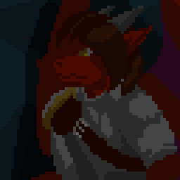 amber_eyes anthro armor brown_hair clothing dark elemental_manipulation fire fire_manipulation glowing glowing_eyes hair horn looking_around magic_user male membrane_(anatomy) membranous_wings shoulder_pads solo wings yellow_eyes vodthefur mythology pyron dragon mythological_creature mythological_scalie scalie 1:1 animated digital_media_(artwork) loop low_res pixel_(artwork) pixel_animation