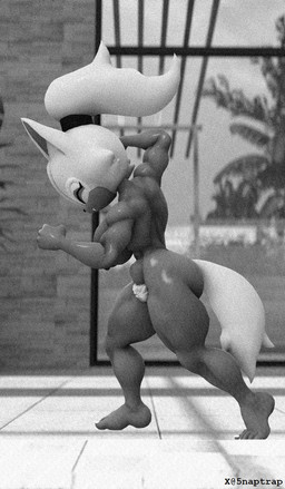 back_muscles big_breasts big_butt breasts butt female grey_body hair long_ears looking_down muscular muscular_arms muscular_female muscular_thighs natural_breasts old_photograph ponytail pose posing_for_picture posing_nude pubes solo tail thick_thighs vintage wide_hips 5naptrap kabalmystic_(modeler) idw_publishing sega sonic_the_hedgehog_(comics) sonic_the_hedgehog_(idw) sonic_the_hedgehog_(series) whisper_the_wolf animal_humanoid canid canid_humanoid canine canine_humanoid humanoid mammal mammal_humanoid wolf_humanoid 3d_(artwork) digital_media_(artwork) hi_res monochrome photography_(artwork) source_filmmaker_(artwork)