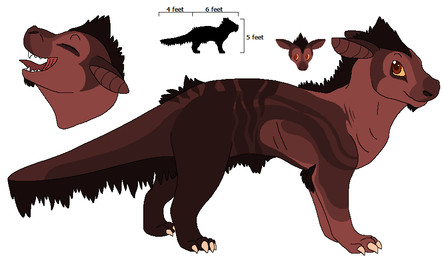 ambiguous_gender arm_tuft black_text brown_body brown_eyes brown_inner_ear brown_mane chin_tuft claws digitigrade elbow_tuft eyes_closed facial_tuft feral glistening glistening_eyes looking_at_viewer mane open_mouth paws quadruped red_body red_tongue simple_background snout solo standing tail tan_claws teeth text tongue tuft white_background yellow_sclera sebdoggo mythology dragon mythological_creature mythological_scalie scalie wingless_dragon 2014 aliasing digital_drawing_(artwork) digital_media_(artwork) english_text flat_colors microsoft_paint_(artwork) model_sheet