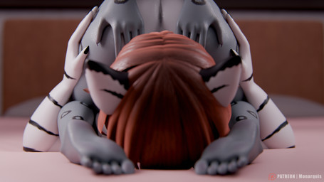 anthro cunnilingus duo facesitting female male male/female oral oral_only sex sitting_on_another vaginal monarquis momo_(monarquis) domestic_cat felid feline felis mammal pantherine snow_leopard 16:9 3d_(artwork) 4k absurd_res digital_media_(artwork) hi_res widescreen