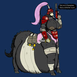 armor breasts chaos_cultist female gun headgear helmet hooves hyper hyper_pregnancy knife nipples pregnant ranged_weapon solo spikes tattoo weapon vwpologt european_mythology greek_mythology mythology warhammer_(franchise) warhammer_40000 centaur equid equid_taur humanoid_taur mammal mammal_taur taur 1:1 alpha_channel hi_res