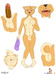 3:4 anthro balls butt canid canine canis erection fur genitals hi_res huluck hybrid male mammal nipples nude penis solo wolfdog