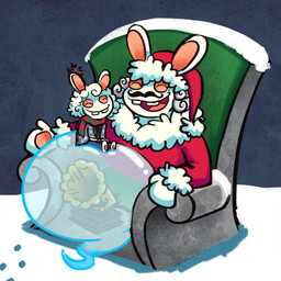 anthro bent_arm black_facial_hair black_mustache blue_bottomwear blue_clothing blue_line_art blue_pants bottomwear buckteeth chair christmas_clothing christmas_headwear clothed clothed_anthro clothed_male clothing costume curly_hair duo eyes_closed facial_hair fully_clothed fully_clothed_anthro fully_clothed_male fur_trim_(clothing) furniture gramophone grey_hair hair hand_pawpads happy hat headgear headwear holidays larger_anthro larger_male legless light long_ears male markings mitten_hands mole_(marking) mustache noseless on_chair open_mouth open_smile pants pattern_clothing pattern_scarf pawpads red_clothing red_hat red_headwear red_scarf red_shirt red_topwear santa_costume santa_hat scarf shirt sitting sitting_on_belly sitting_on_chair size_difference smaller_anthro smile snow striped_clothing striped_scarf stripes tan_eyelids tan_inner_ear tan_pawpads teeth topwear translucent translucent_body white_hair altermentality christmas mario_bros mario_plus_rabbids_kingdom_battle nintendo raving_rabbids rayman_(series) ubisoft fan_character phantom_of_the_bwahpera random_(randomrabbidramblings) ghost hybrid lagomorph mammal rabbid spirit 1:1 2023 colored colored_line_art crossover digital_drawing_(artwork) digital_media_(artwork) english_description hi_res lighting shaded