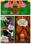 2017 alternate_color ambiguous_gender canid canine comic dialogue digital_media_(artwork) eevee english_text fan_character female feral fur generation_1_pokemon generation_3_pokemon hair hi_res mammal nintendo pokemon pokemon_(species) pokemon_mystery_dungeon raven_eevee raveneevee rear_view simple_background spike_chunsoft text trapinch