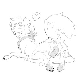 animal_genitalia animal_vulva anus blush canine_genitalia canine_vulva cheek_tuft claws confusion facial_tuft female feral floppy_ears fluffy fluffy_butt fluffy_tail genitals glistening glistening_genitalia glistening_pawpads lying lying_on_pillow neck_tuft oblivious oblivious_nudity on_front pawpads pillow solo tail tuft vulva daynetzo australian_shepherd canid canine canis domestic_dog herding_dog mammal pastoral_dog sheepdog hi_res monochrome