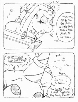 anthro bdsm bondage bound dialogue eyelashes female horn inhibitor_ring massage_table nude nude_anthro nude_female ring salon solo spa speech_bubble stuck text tied_down towel unicorn_horn circe_(artist) friendship_is_magic hasbro my_little_pony mythology rarity_(mlp) equid equine mammal mythological_creature mythological_equine unicorn comic english_text monochrome